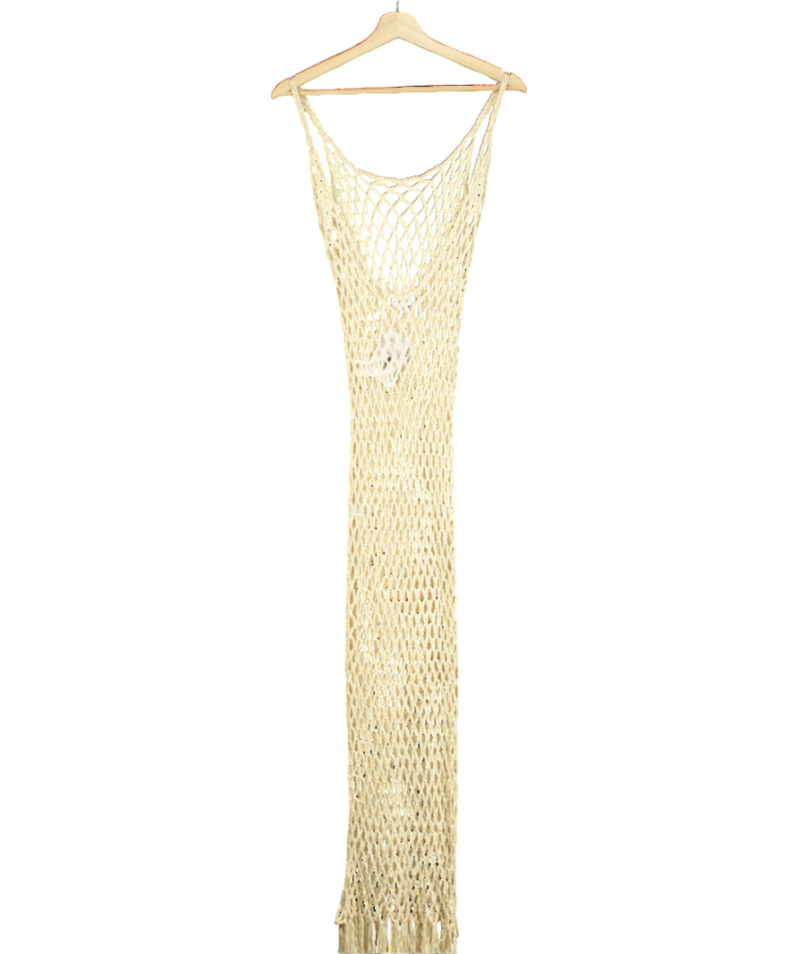 Superdown Beige Open-knit Cover Dress UK XS