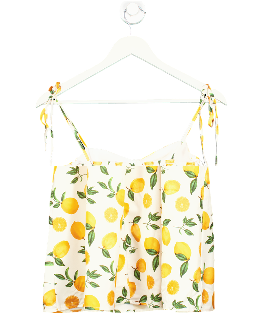 House Of Maguie Multicoloured Limoncello Sicilian Lemon Print Sun Dress UK 8
