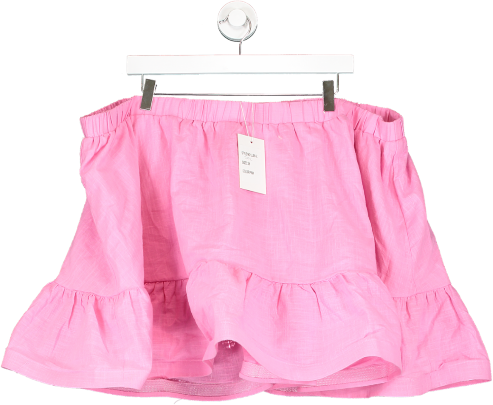 In The Style Pink Frill Skirt UK 28