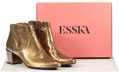 Esska Metallic Kiana Gold Boots UK 8 EU 41 👠