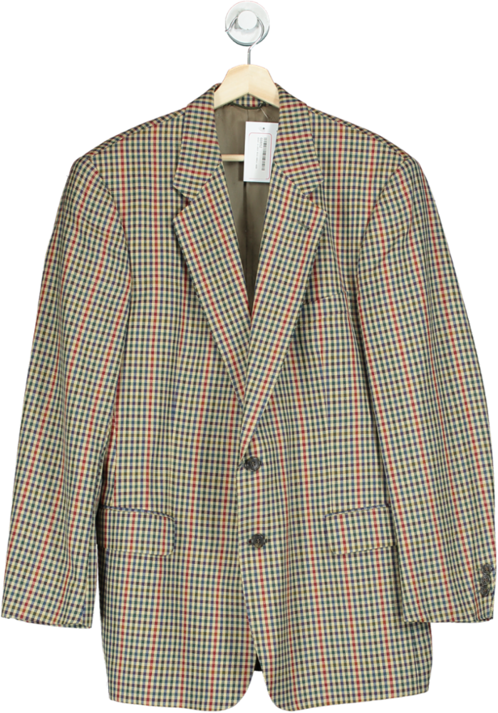 Burberrys Multicolour Checkered Blazer UK XXL