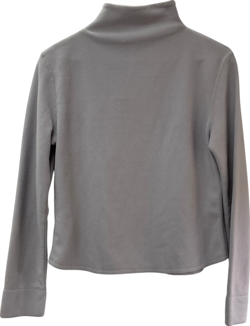 River Island Grey High Neck Fleece Top UK 16