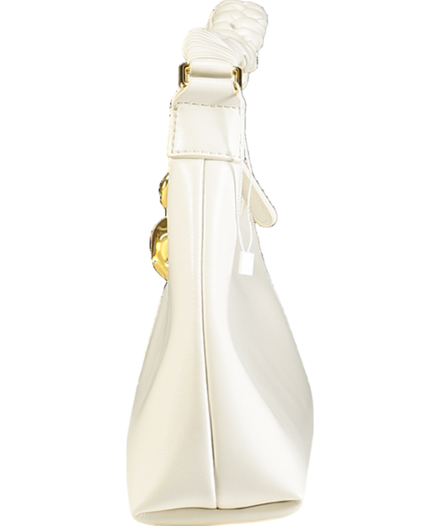 Aupen Cream Nirvana Snow/gold Hardware Shoulder Bag One Size