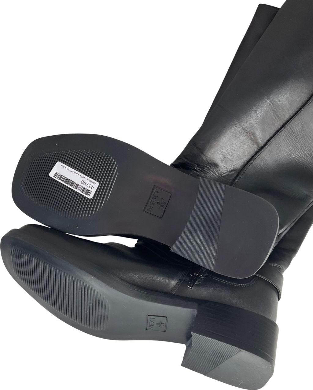 Next Black Buckle Knee High Boots UK 5 EU 38 👠