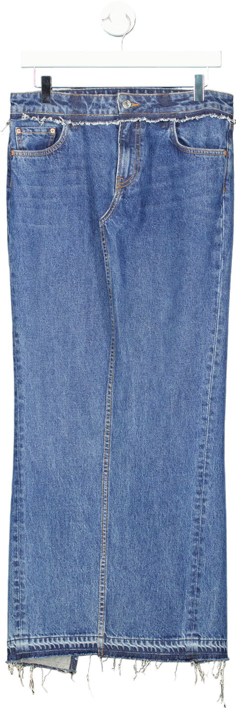 GRLFRND Blue Denim Skirt UK W26