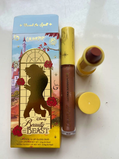 ColourPop Disney Beauty and the Beast Lipstick & Lip Gloss Duo Break the Spell 3.5g + 3.1g