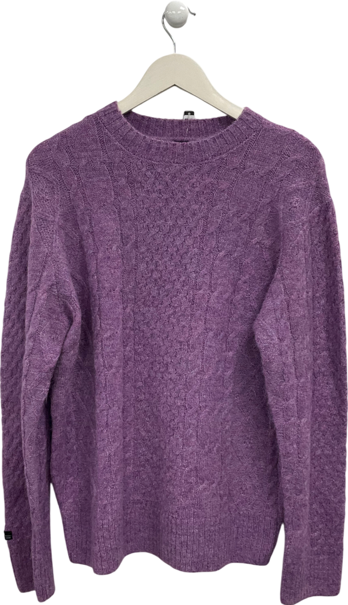 Urban Outfitters Purple True Cable Jumper UK L