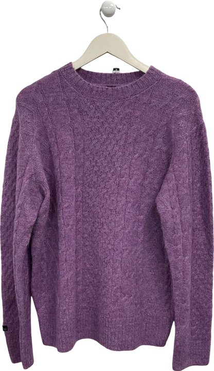 Urban Outfitters Purple True Cable Jumper UK L