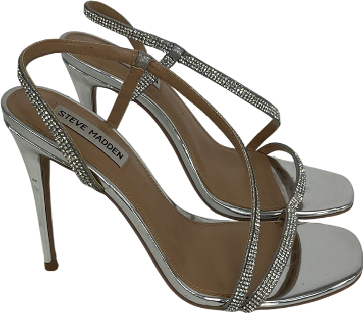 STEVE MADDEN Metallic Novelize Heeled Sandals UK 6 EU 39 👠