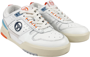 Sergio tacchini Cream Blue BB Court Low Trainer UK 4 EU 37
