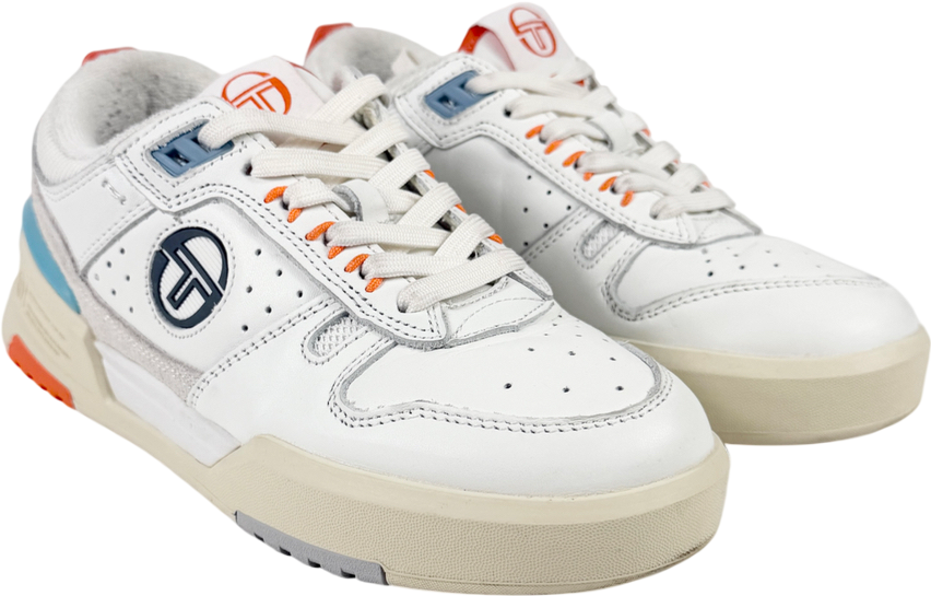 Sergio tacchini Cream Blue BB Court Low Trainer UK 4 EU 37