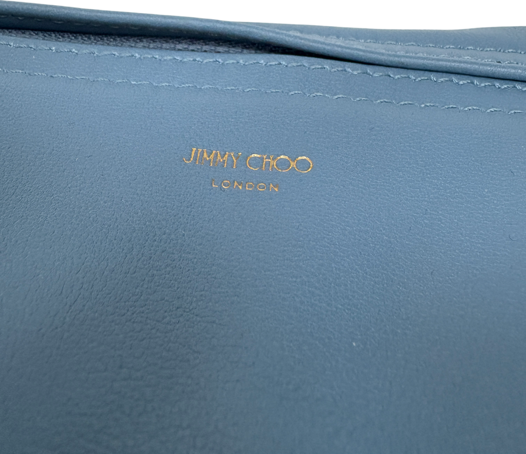Jimmy Choo Blue ‘diamond’ Leather Hobo Shoulder Bag