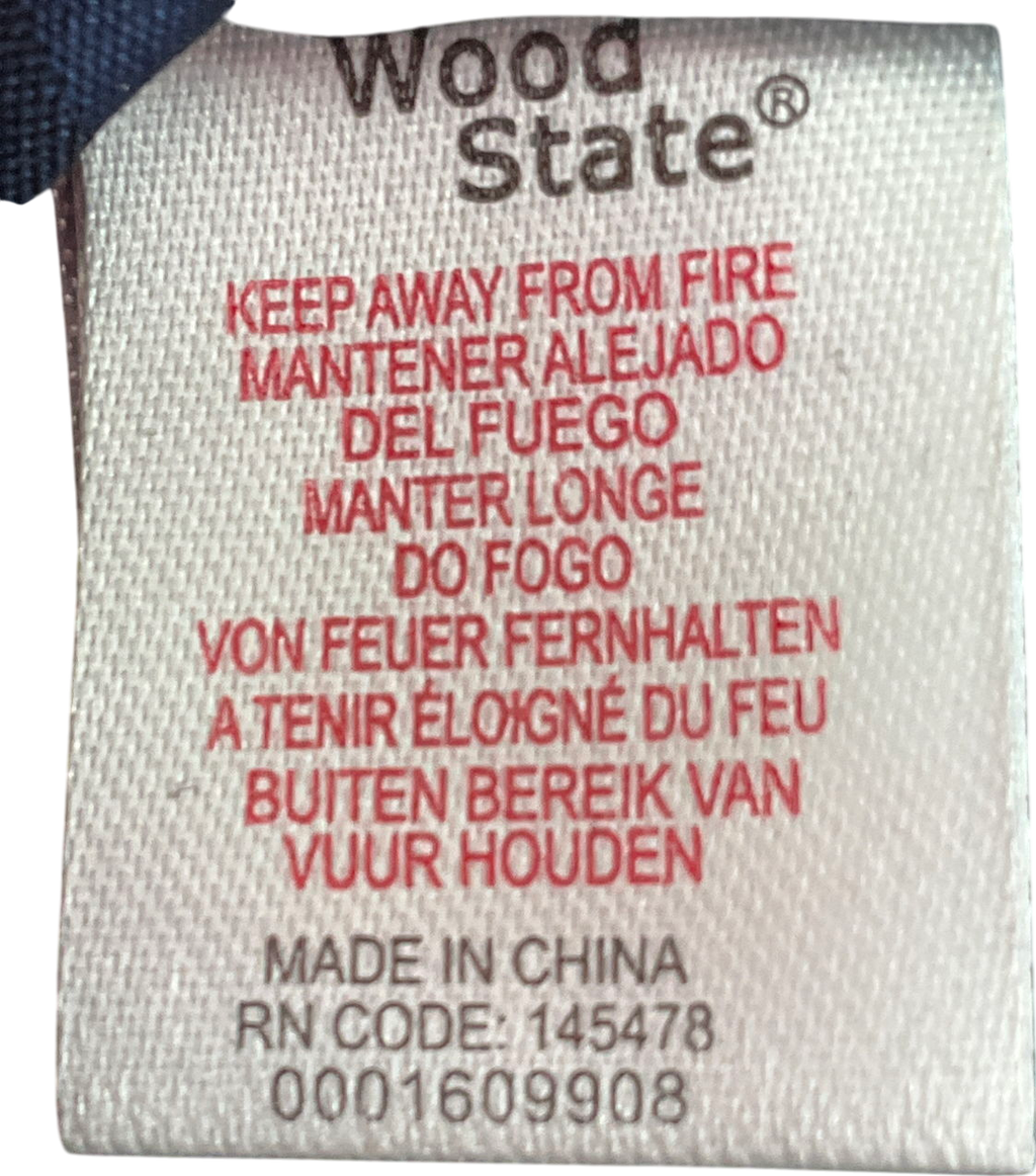 cedar wood Navy Blue And Black Checkered Scarf