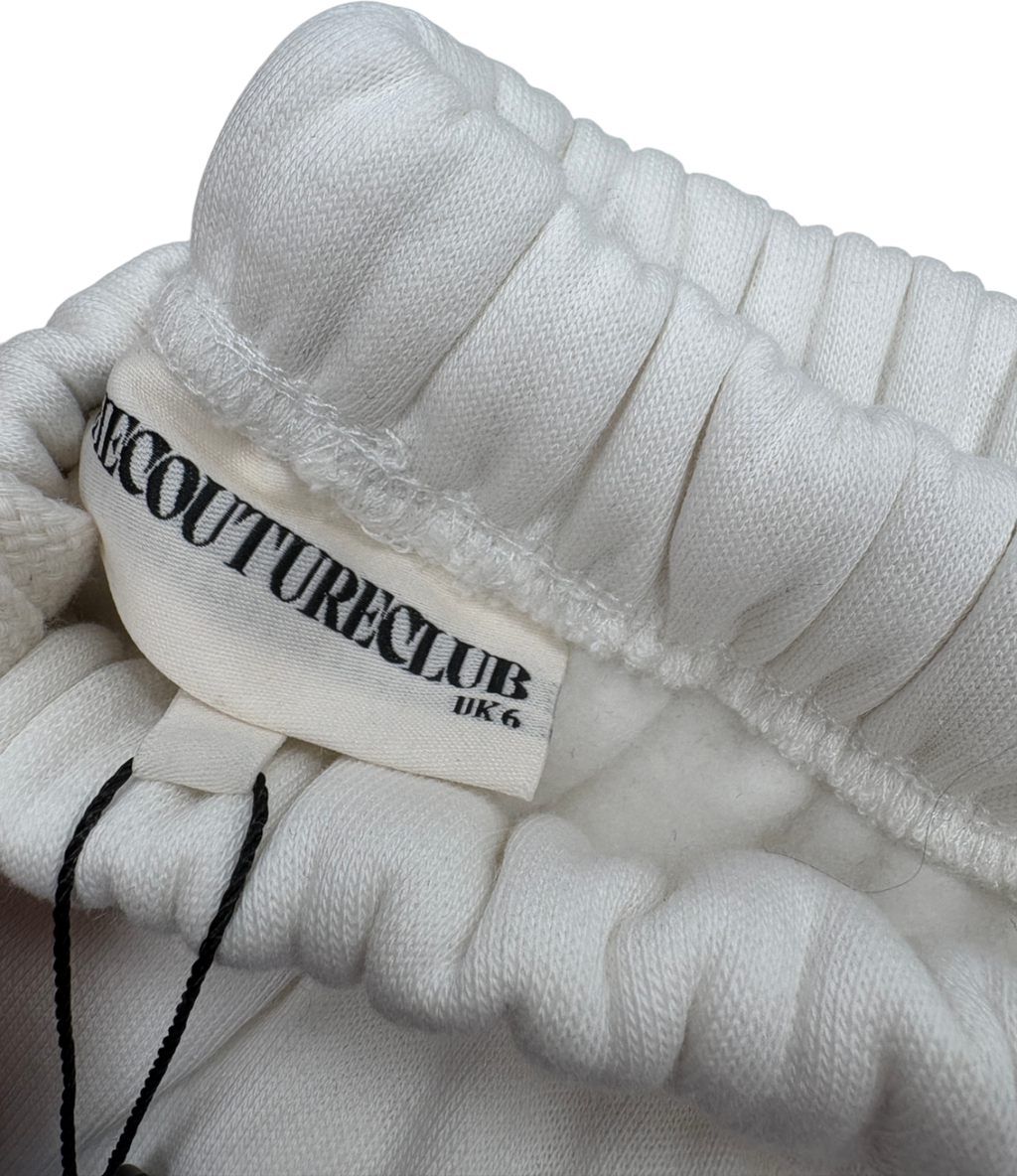 The Couture Club White CTRE Logo  Relaxed Joggers UK 6
