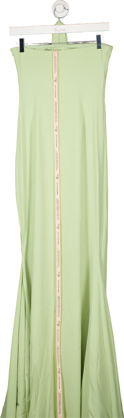 Oh Polly Spring Green Maxi Dress UK 8