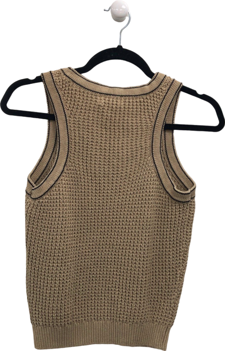 LOUNGE Beige Knitted Vest XS