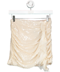 En Saison Nude Sequin Mini Skirt UK XS