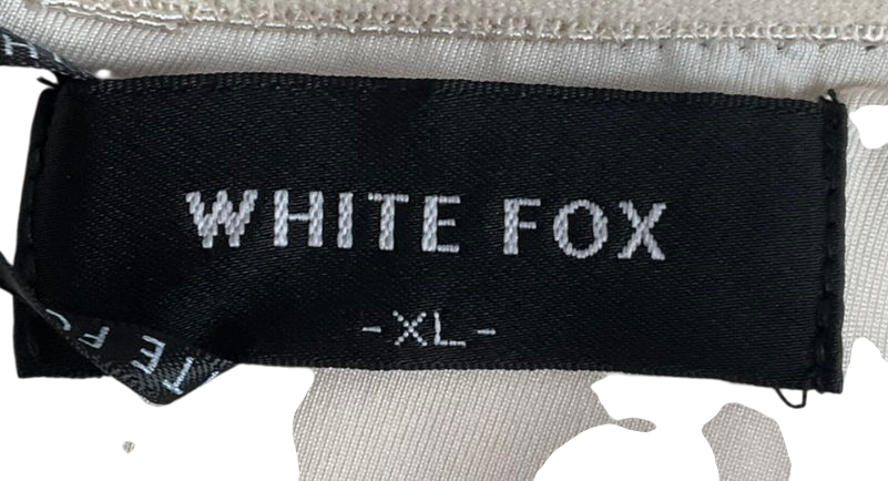 White Fox White In Sync Mini Dress UK XL