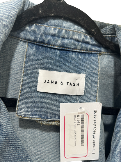 Jane & Tash Blue Denim Biker Jacket UK S