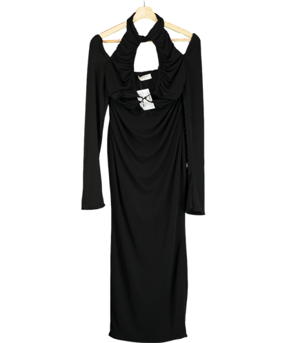 House of CB Black Jersey Cut-out Maxi Dress UK S