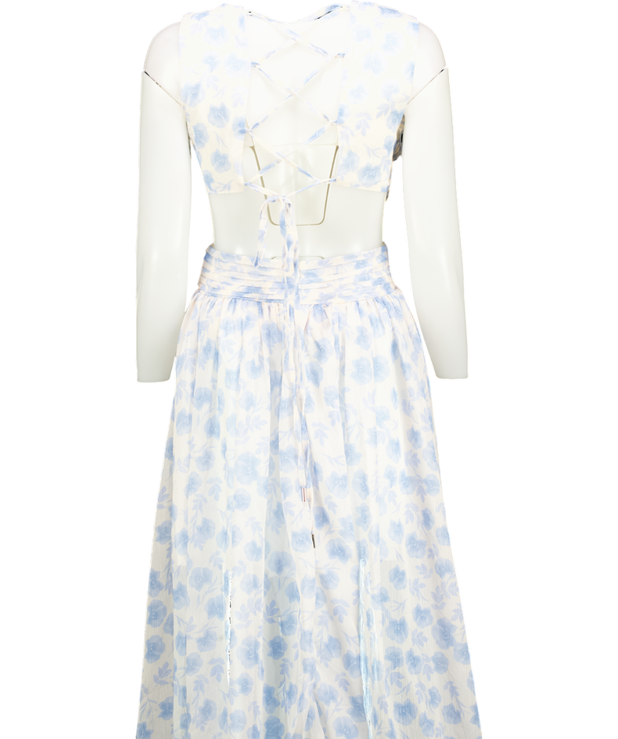 ALB Anne Louise Blue Astrid Maxi Dress UK 8