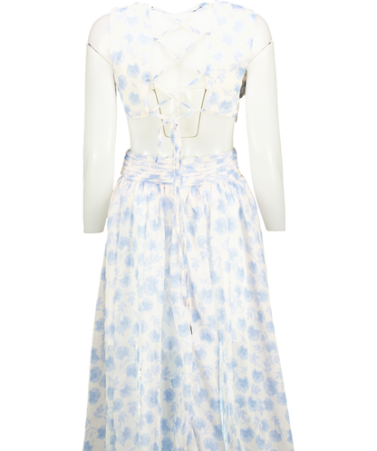 ALB Anne Louise Blue Astrid Maxi Dress UK 8