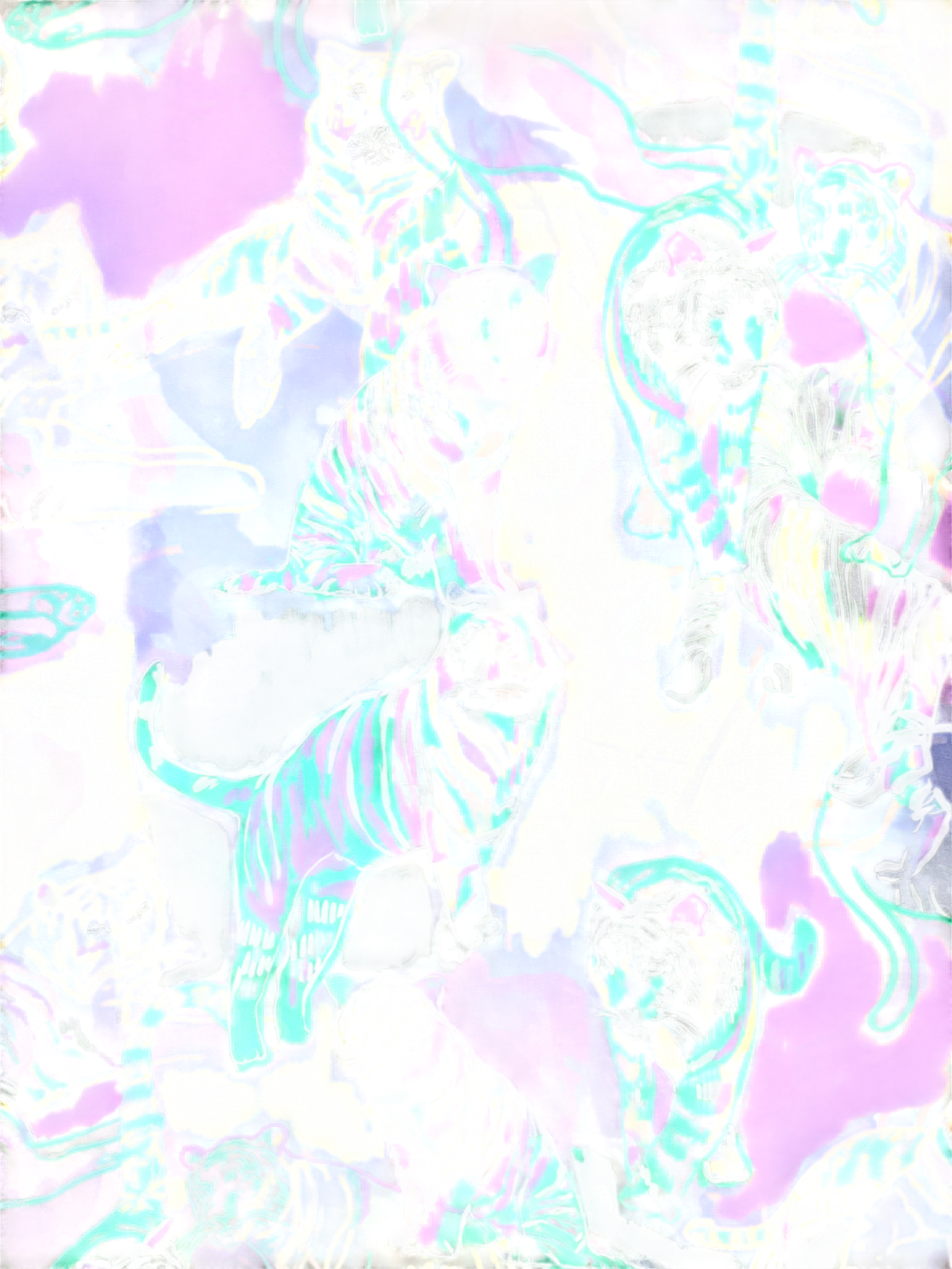 Pull&Bear Multicoloured Vibrant Tiger Print Shirt UK L