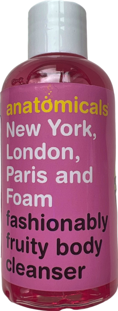 Anatomicals New York, London, Paris and Foam Fashionably Fruity Body Cleanser 100ml