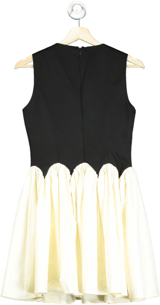 Never Fully Dressed Black and Cream Scallop Dress UK 6