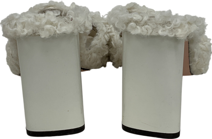 River Island Cream Sheepskin Mule UK 3 EU 36 👠