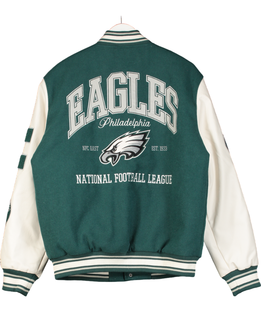 Primark Green X Eagles Team Bomber Jacket UK L