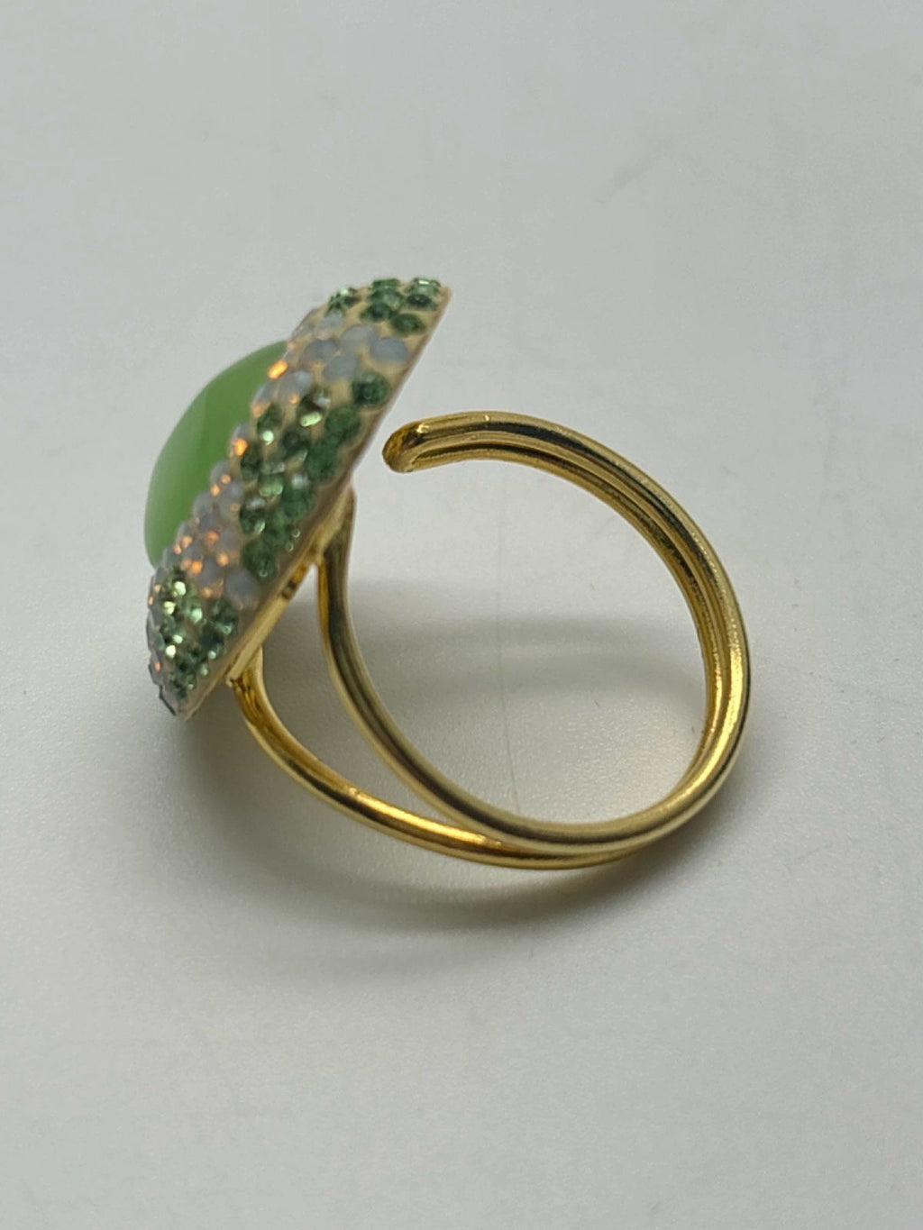 SORU Jewellery Green Enamel Ring One Size