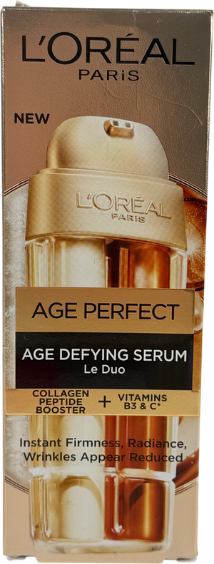 L'Oreal Age Perfect Serum Le Duo [with Collagen Peptide Boosters] 30ml