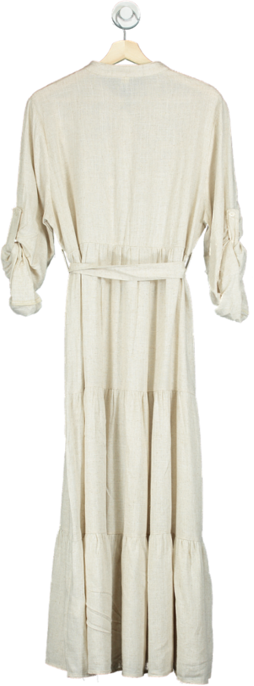 JOT Beige Crochet Maxi Dress M/L