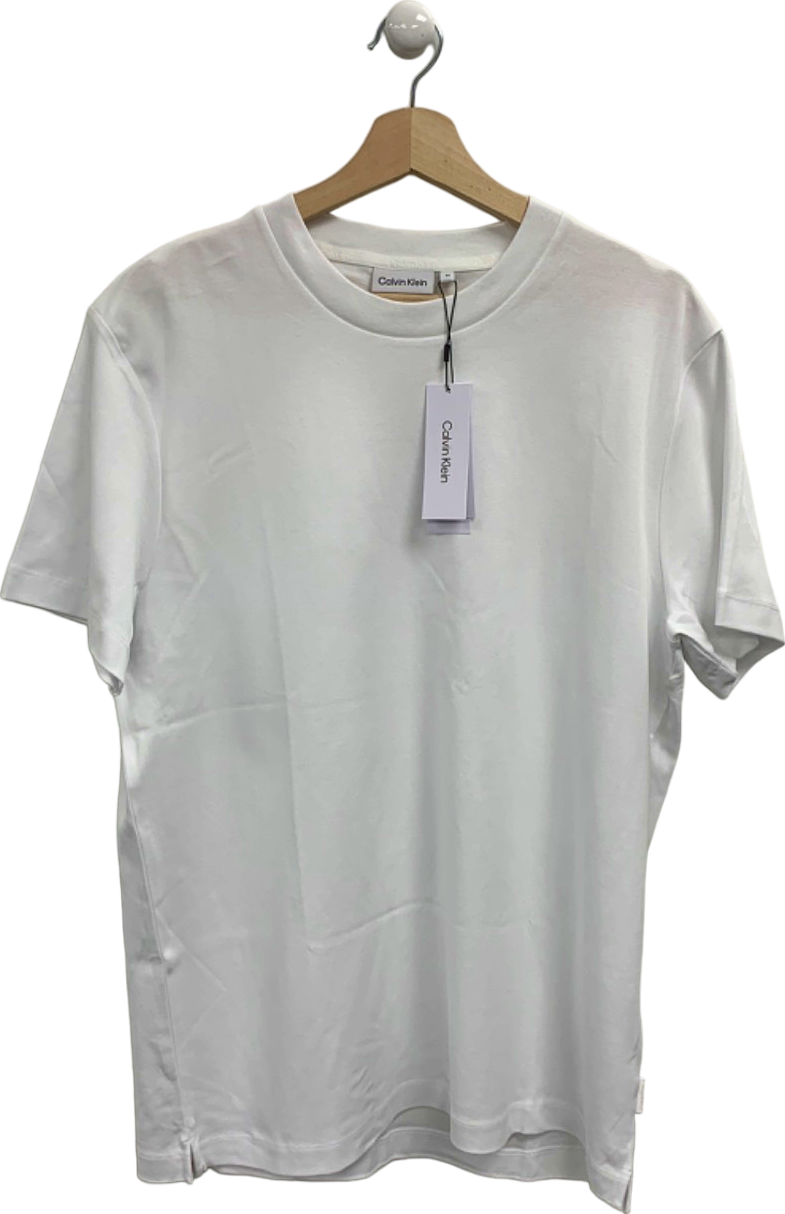 Calvin Klein White Modern Minimal Relaxed T-Shirt M