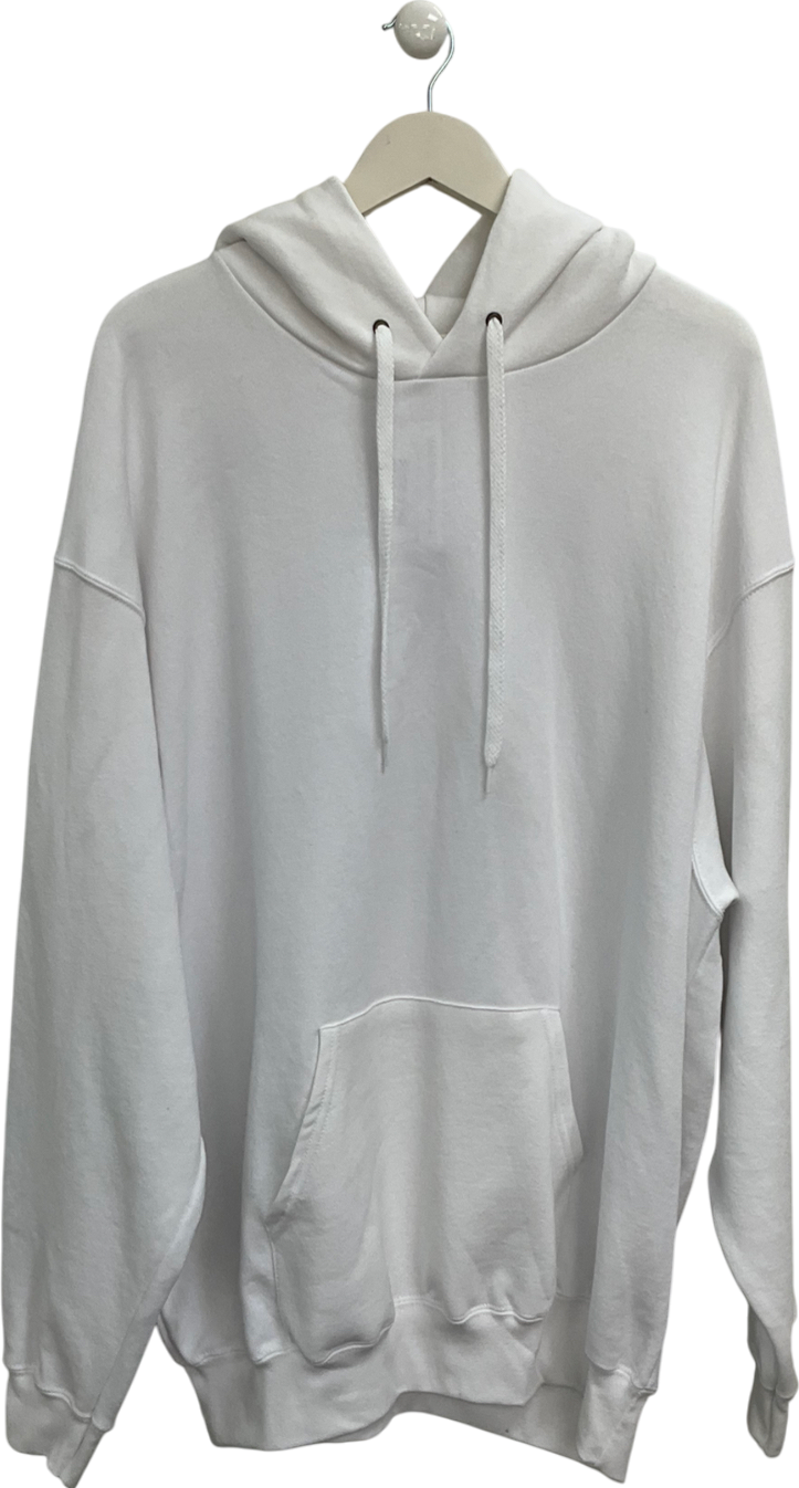 Fruit of the Loom White Classic Hoodie UK XXXL