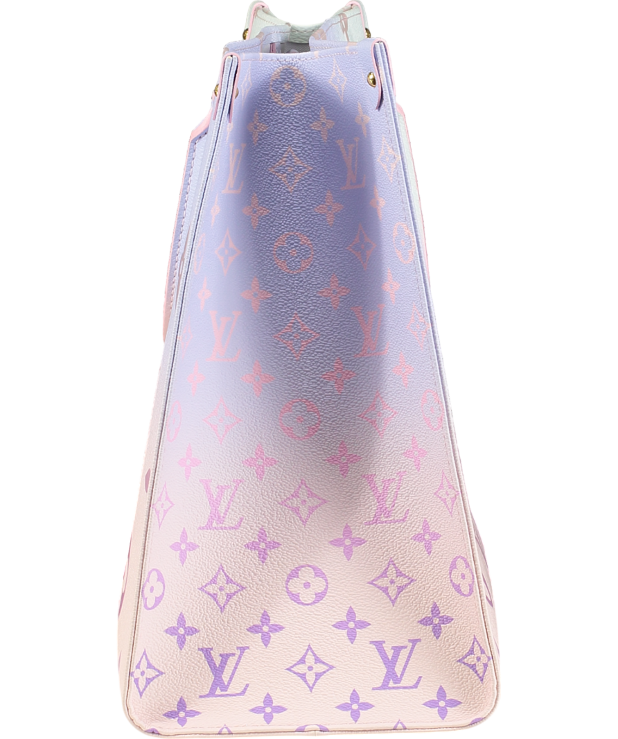 Louis Vuitton Ltd.Edition Onthego GM Sunrise Pastel Large Tote Bag with Shoulder Straps.