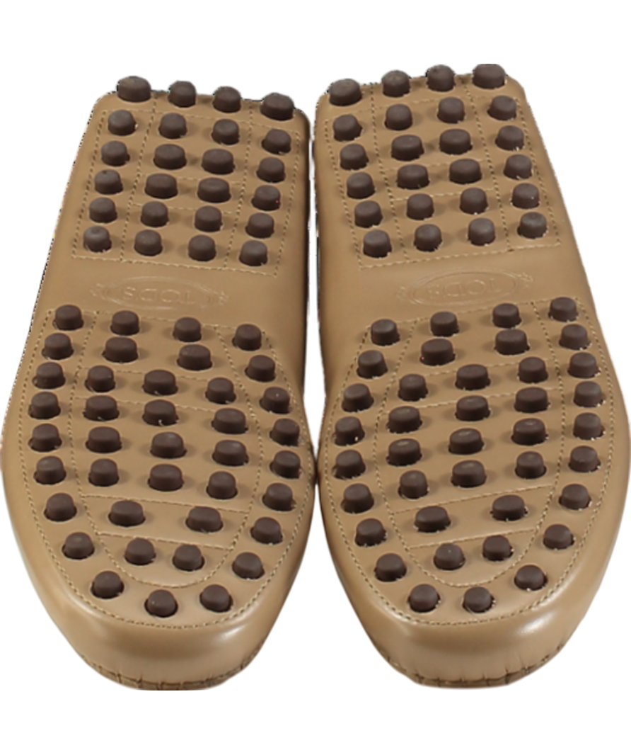 tods Brown Gommino Driving Shoes In Leather UK 7 EU 40 👠
