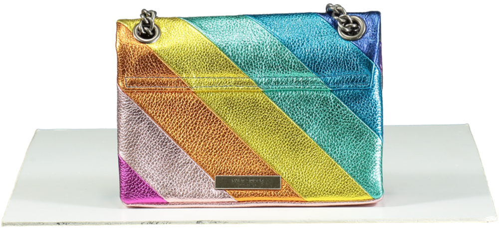 Kurt Geiger Multicoloured Metallic Rainbow Leather Kensington Bag