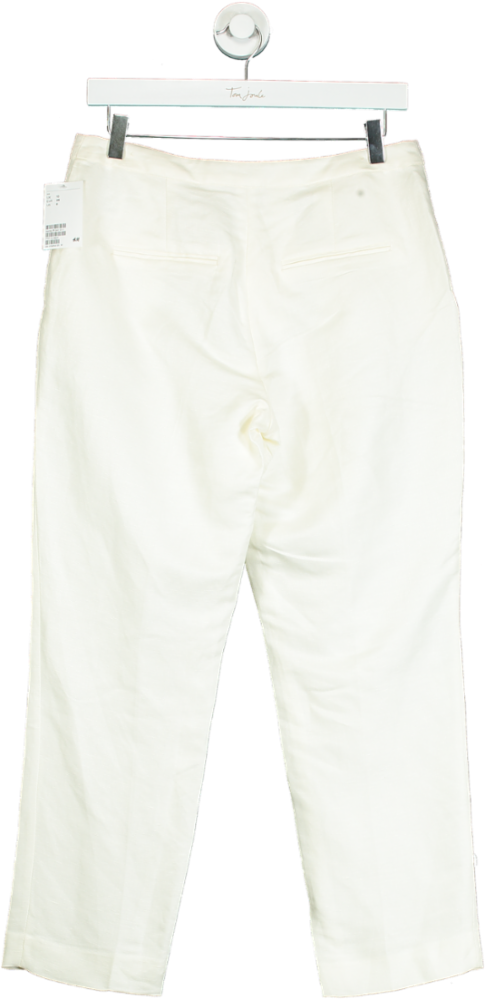 H&M White Trousers UK 10