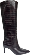 Lefties Purple High-shaft Crocodile-effect Boot UK 6 EU 39 👠