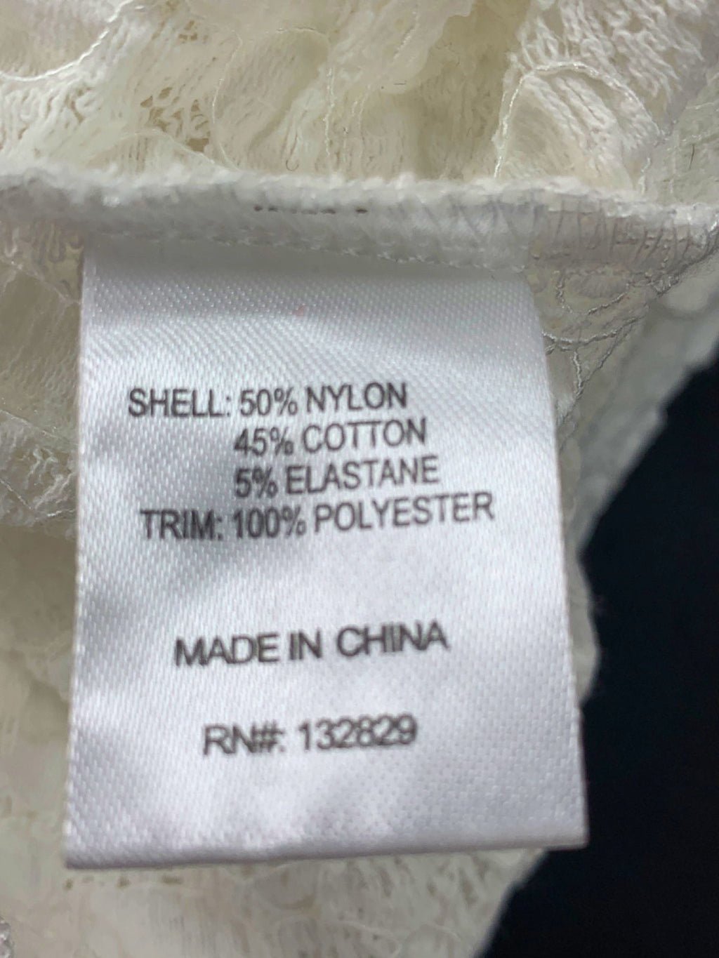 Tularosa White Textured Long Sleeve Top with Sleeve Bows UK S