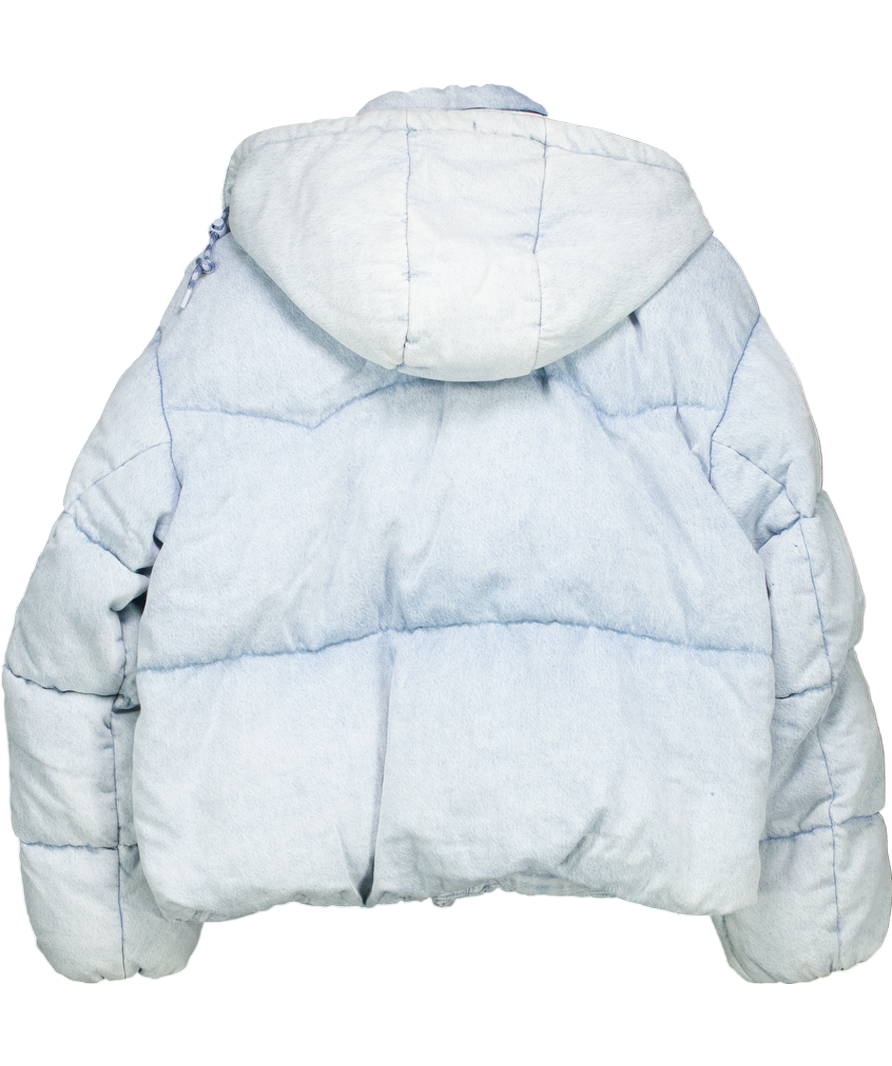 levis Blue Western Short Bubble Puffer UK L
