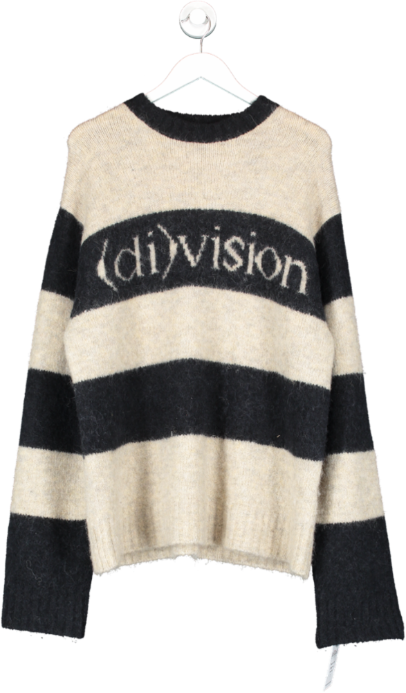 (di)vision Beige Off Striped Jumper UK S