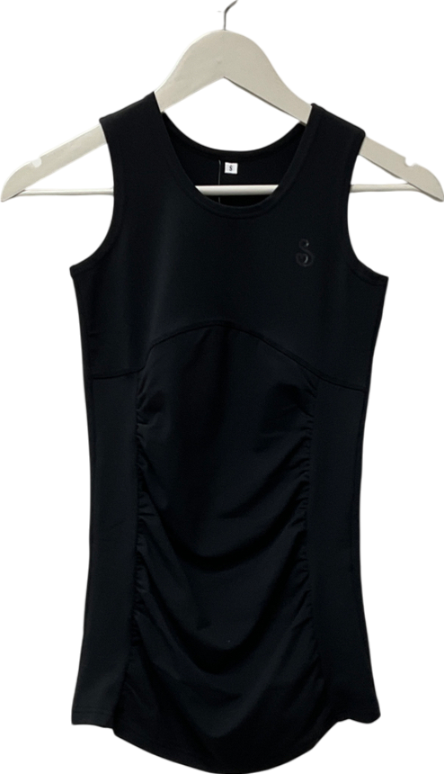sportee mommee Black Vest Top UK S