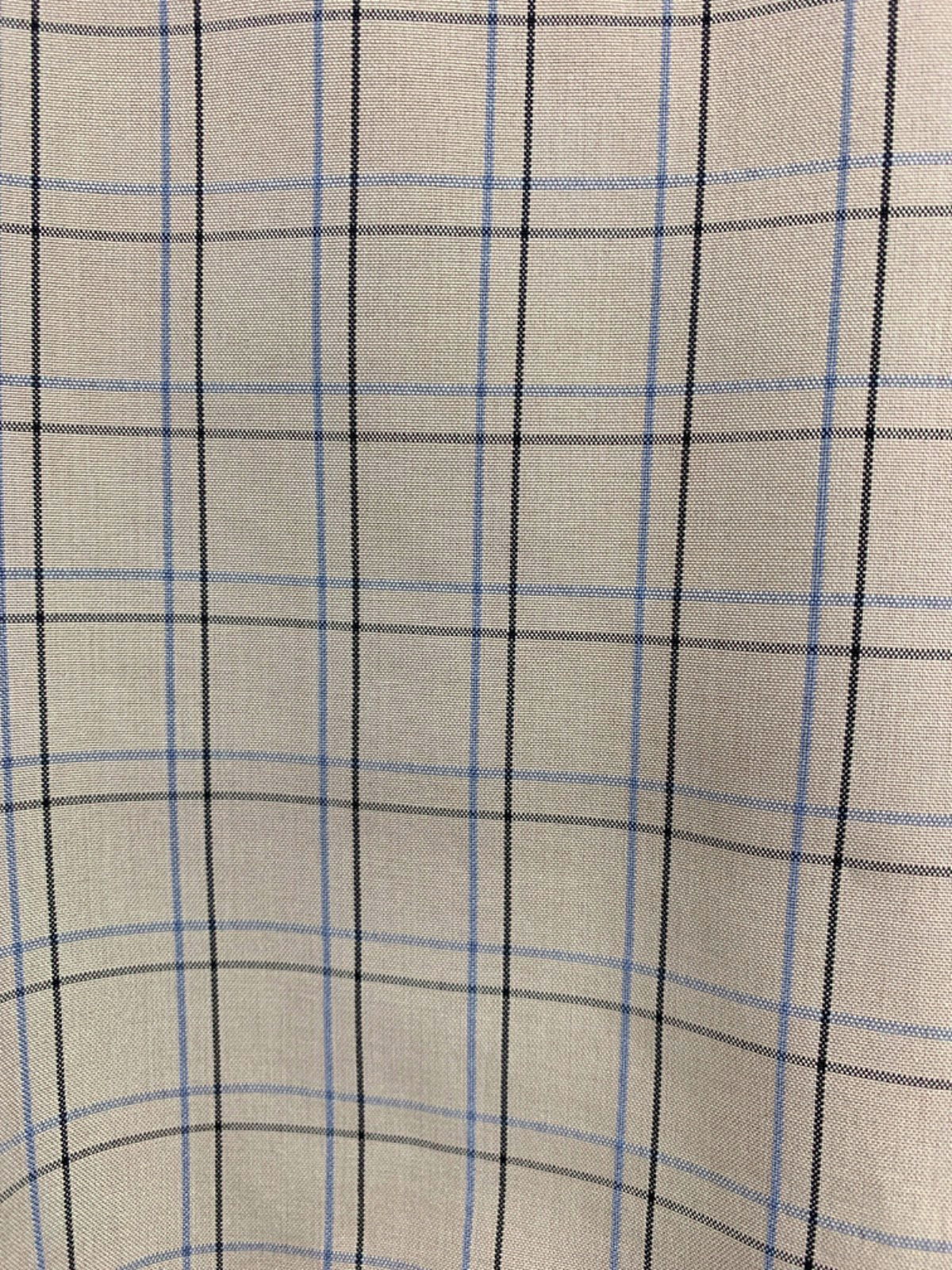 Fjällräven Beige Plaid Short-Sleeve Shirt UK XL