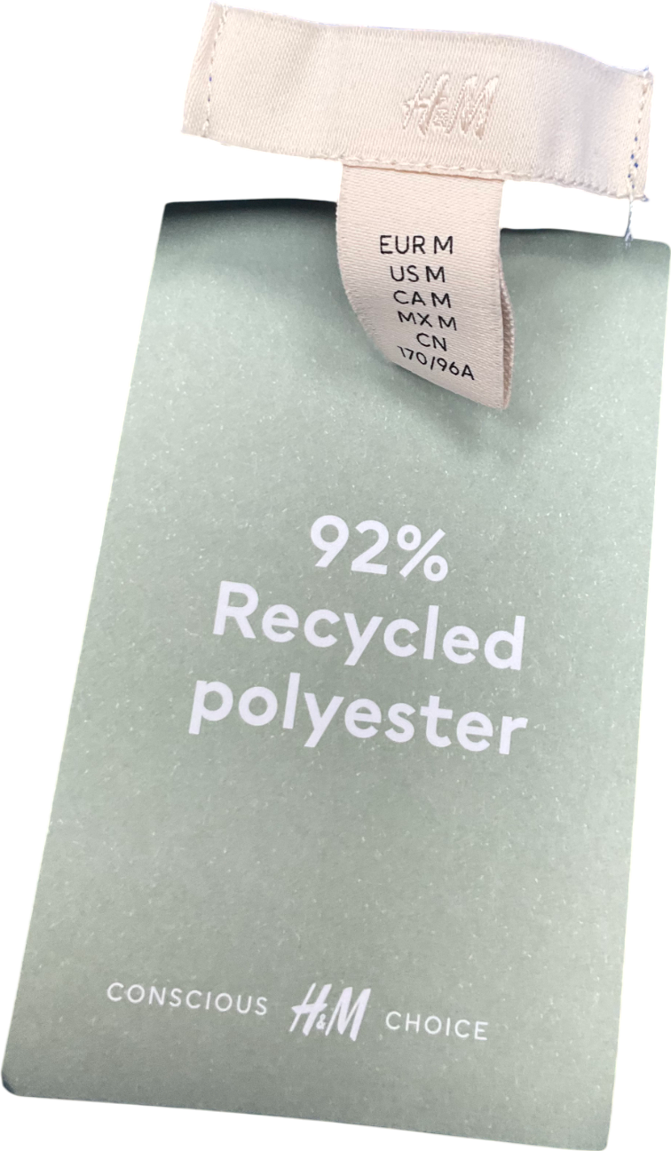 H&M Blue Off The Shoulder Top UK M