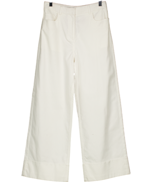 REISS White Myrtle Twill Culotte Trousers UK 4