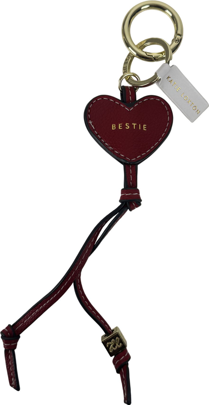Katie Loxton Red Heart Bag Charm Keyring One Size