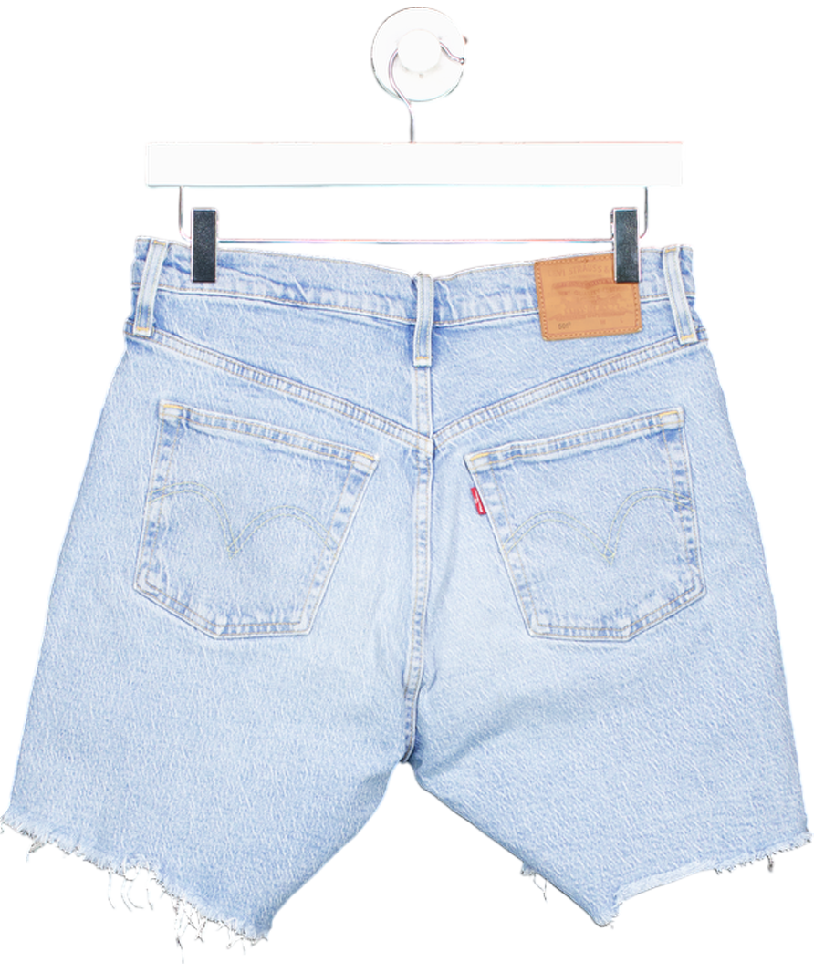 levis Blue 501 Mid Thigh Shorts W29